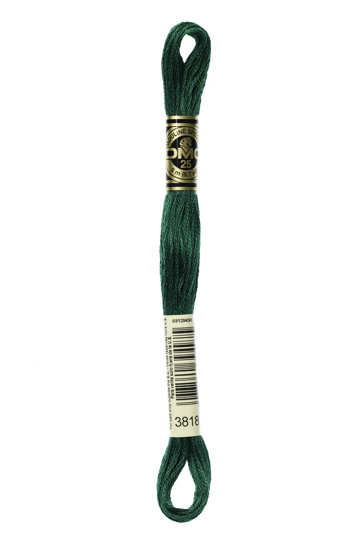 DMC Mouliné Stranded Cotton 3818 Emerald Green Ultra Very Dark