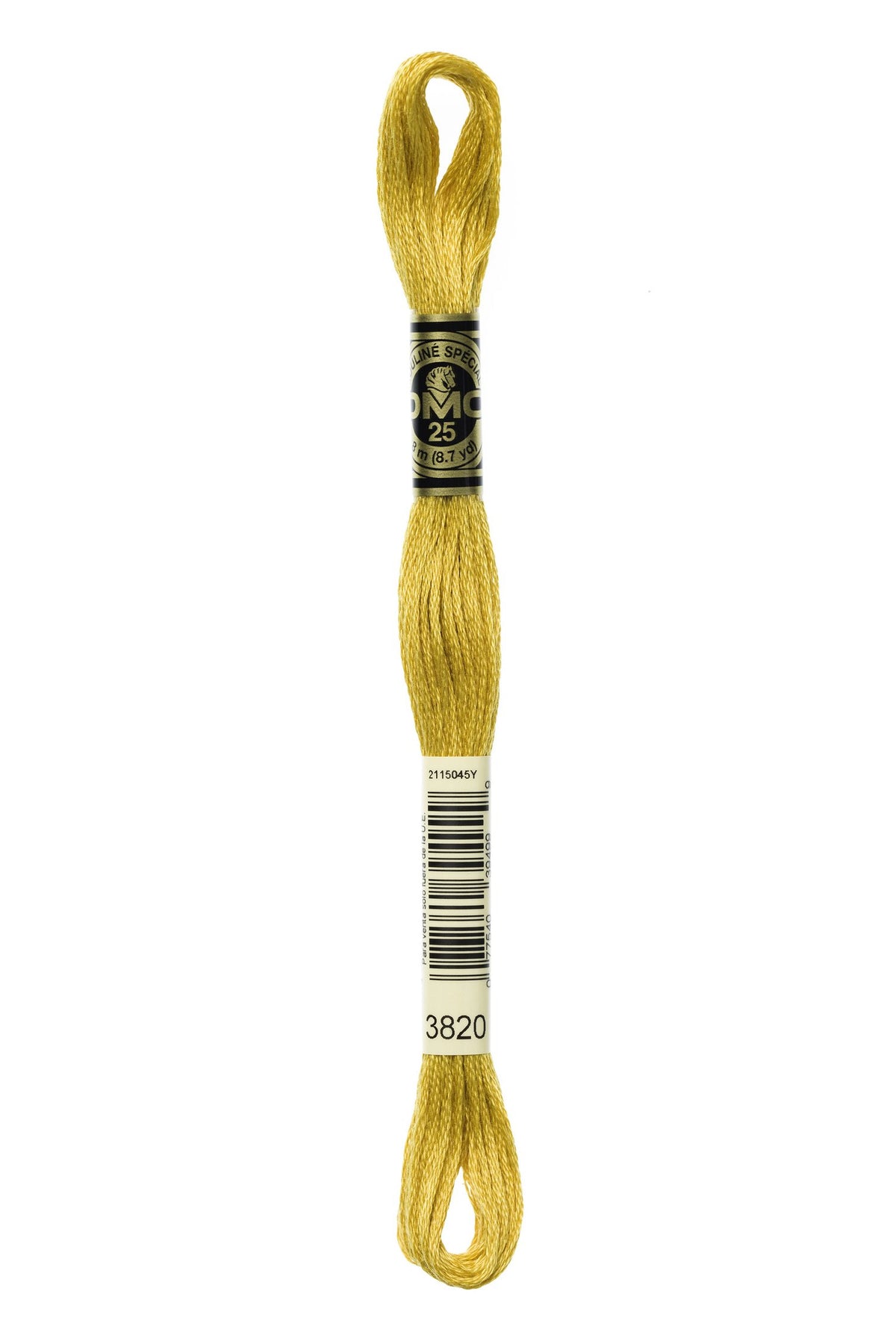 DMC Mouliné Stranded Cotton 3820 Straw Dark