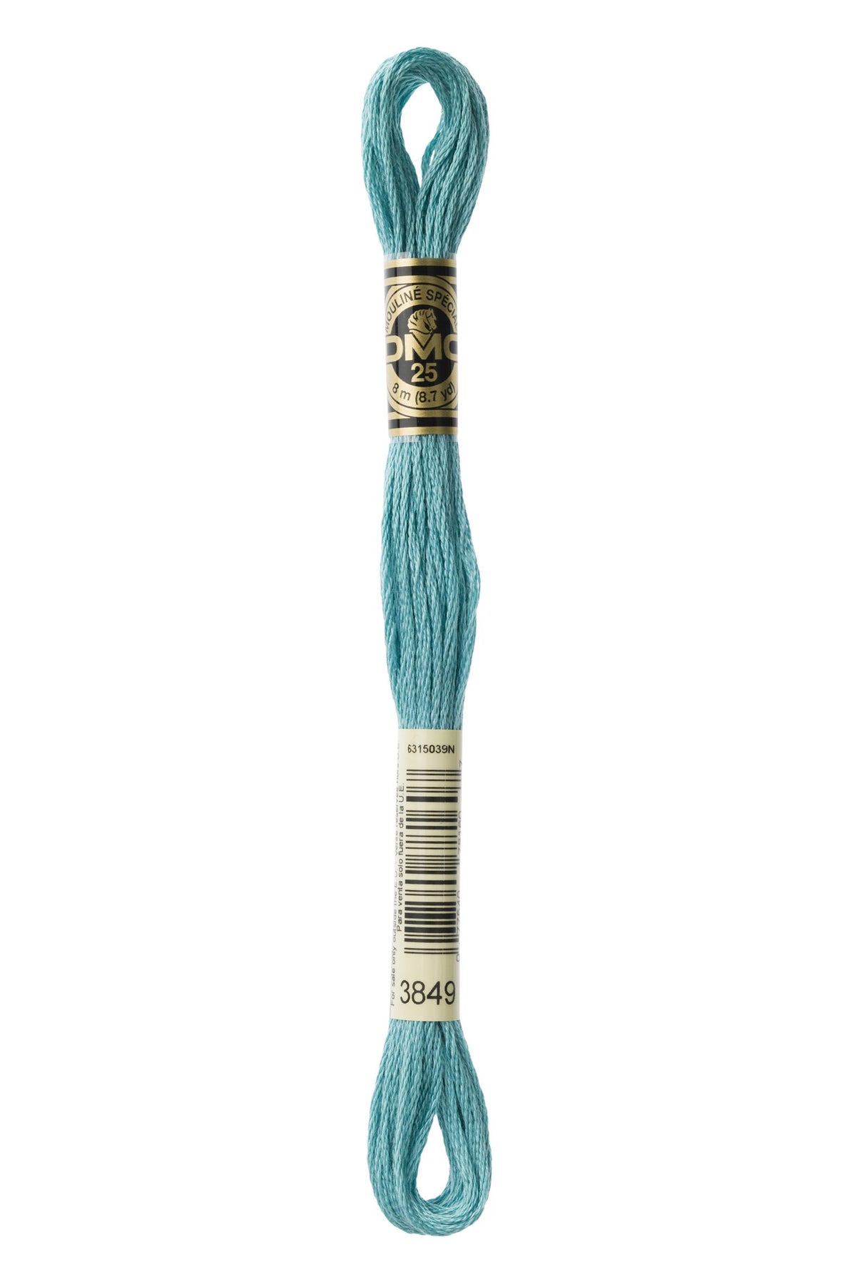 DMC Mouliné Stranded Cotton 3849 Teal Green Light