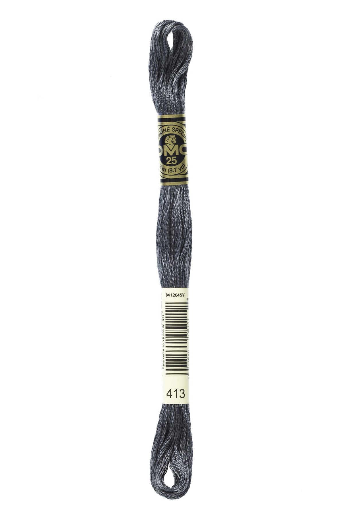 DMC Mouliné Stranded Cotton 413 Pewter Gray Dark