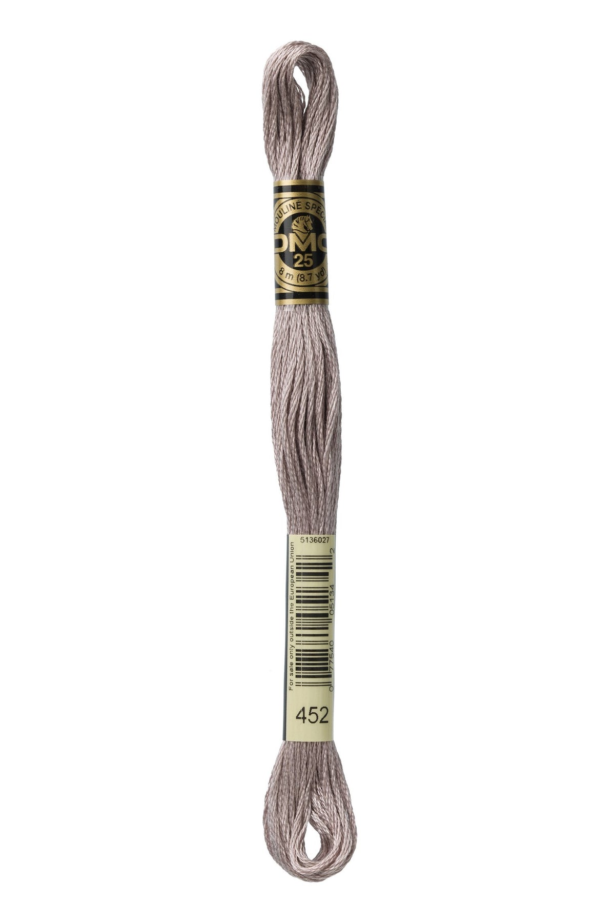 DMC Mouliné Stranded Cotton 452 Shell Gray Medium