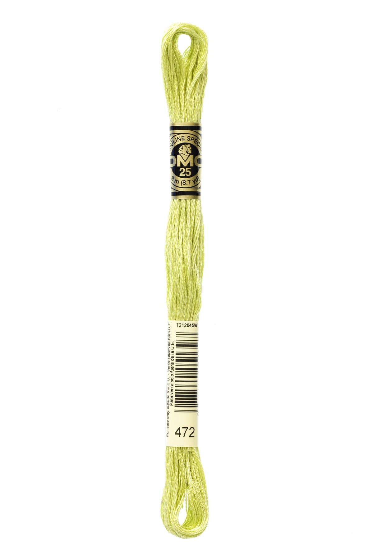 DMC Mouliné Stranded Cotton 472 Avocado Green Ultra Light