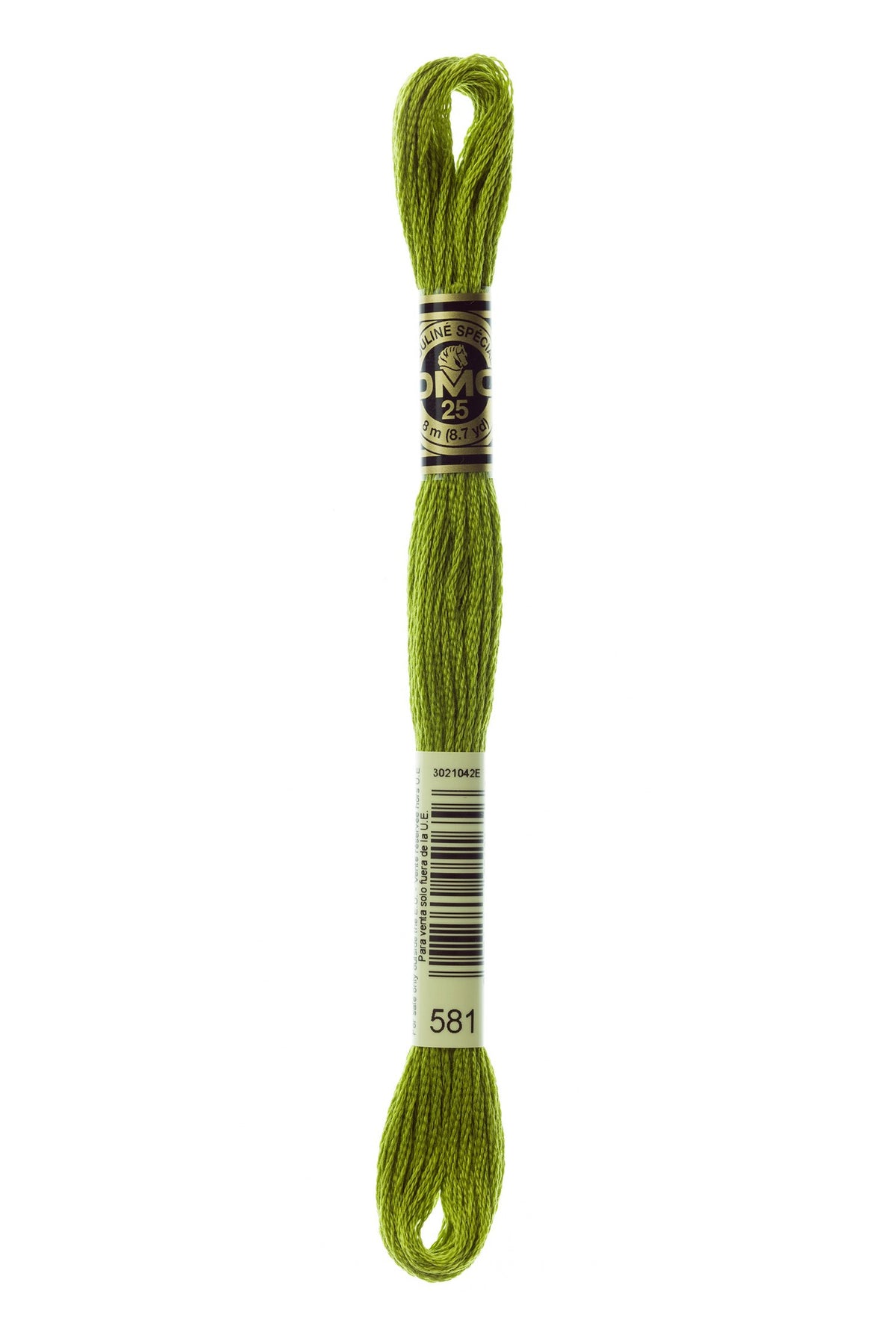DMC Mouliné Stranded Cotton 581 Moss Green