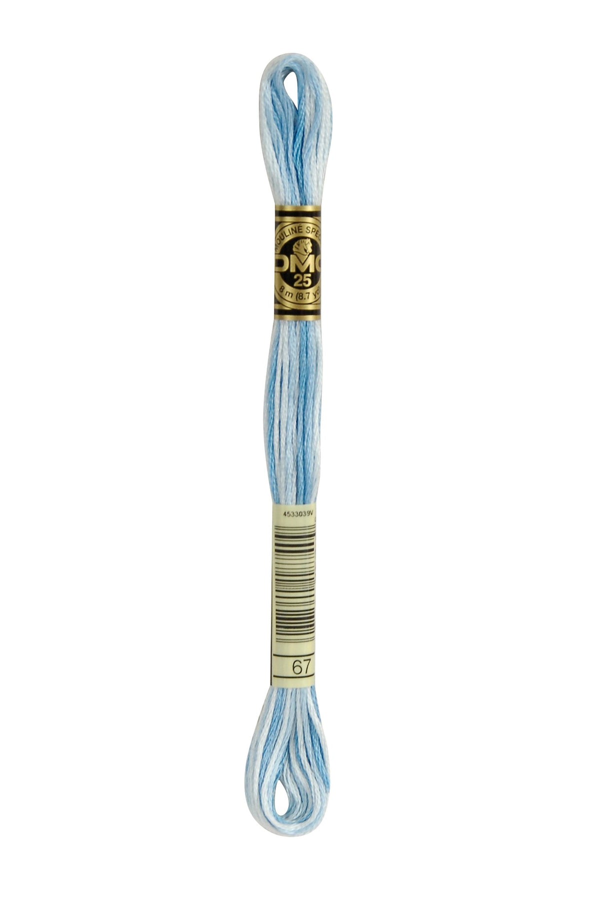 DMC Mouliné Stranded Cotton 67 Variegated Baby Blue