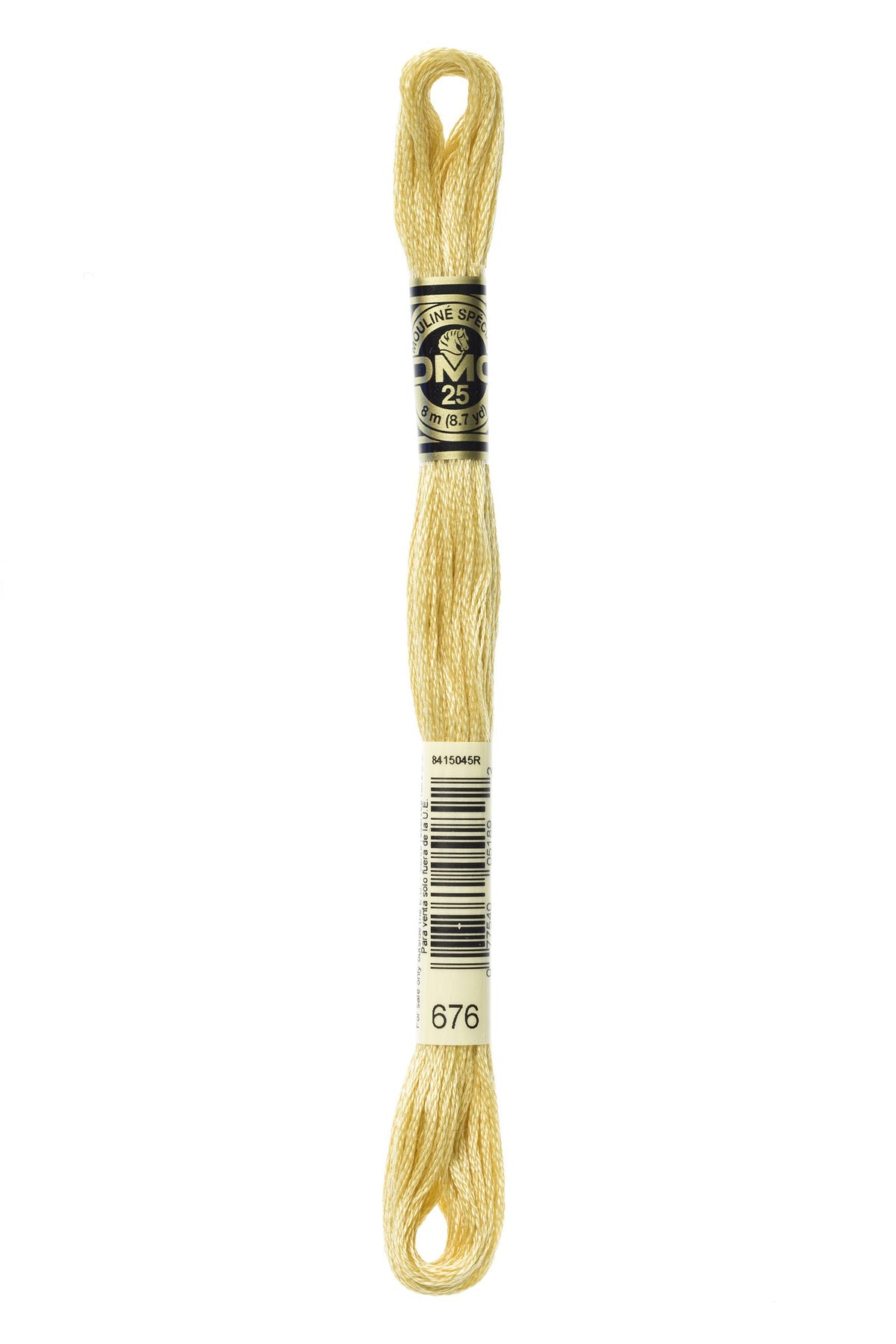 DMC Mouliné Stranded Cotton 676 Old Gold Light
