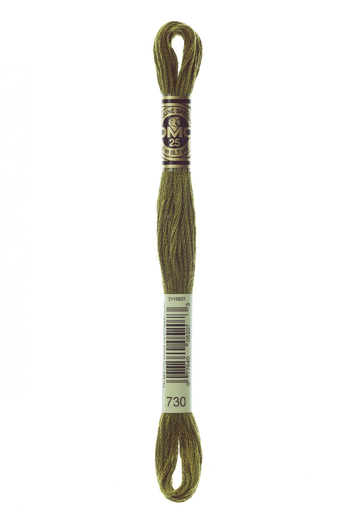 DMC Mouliné Stranded Cotton 730 Olive Green Very Dark