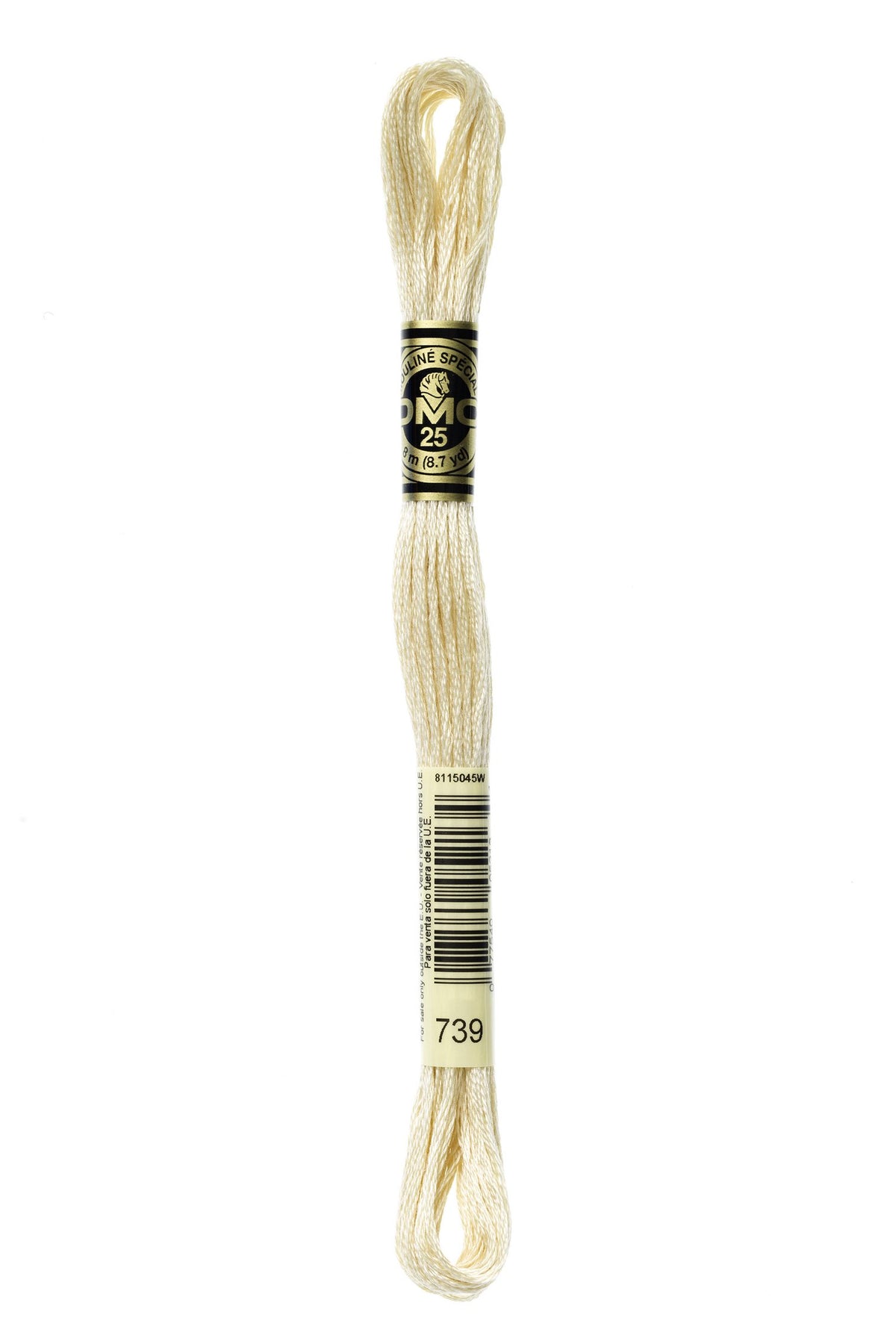 DMC Mouliné Stranded Cotton 739 Tan Ultra Very Light
