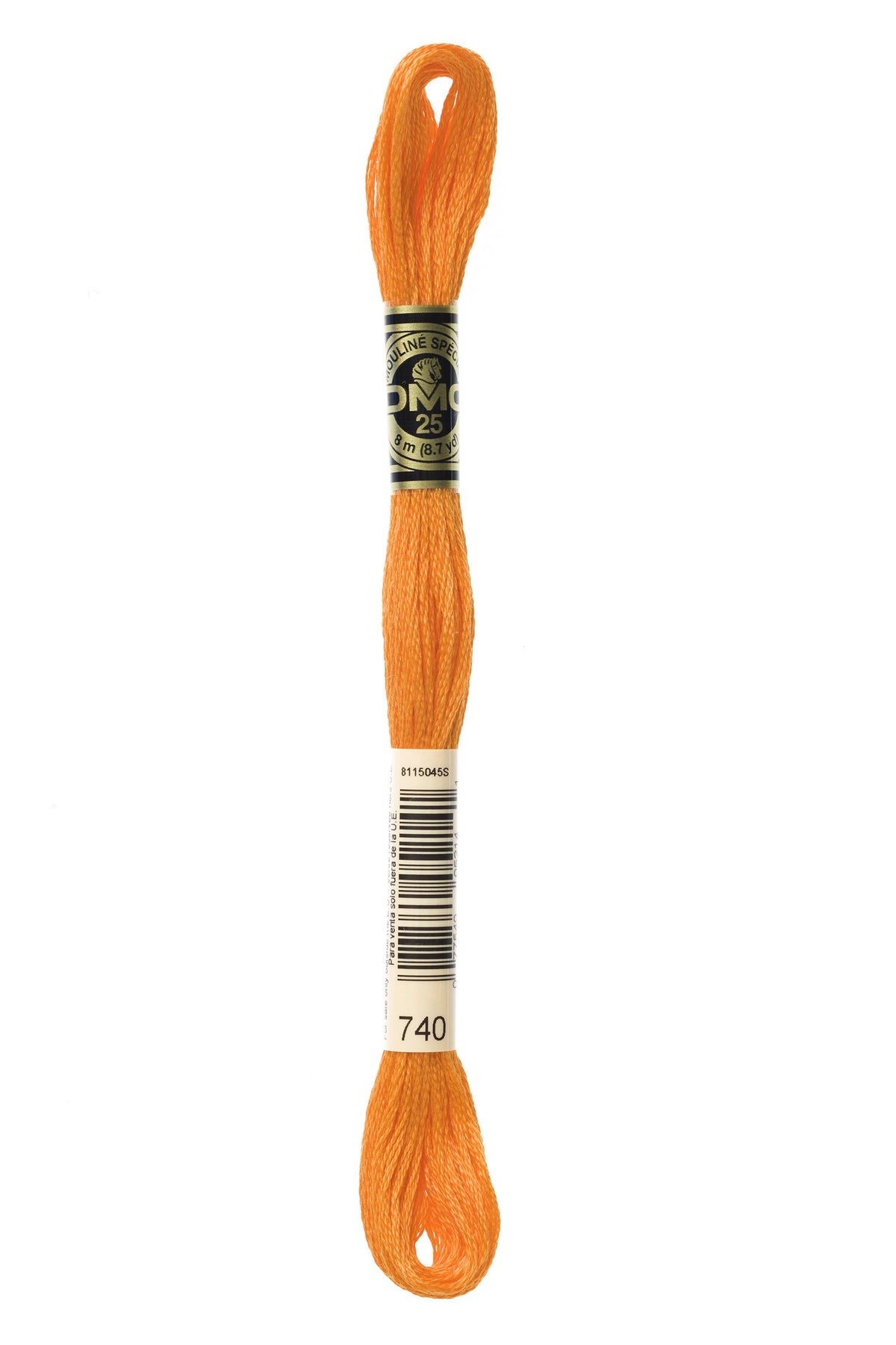DMC Mouliné Stranded Cotton 740 Tangerine