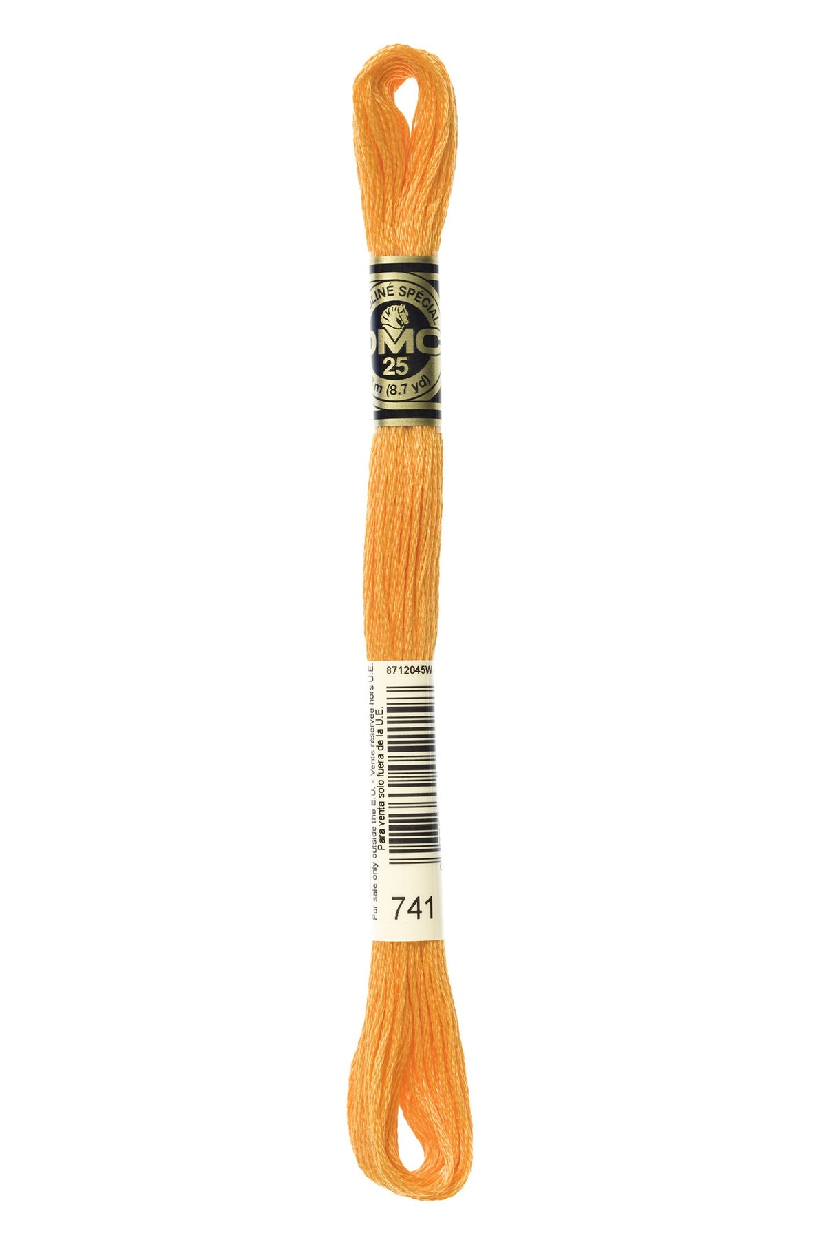 DMC Mouliné Stranded Cotton 741 Tangerine Medium