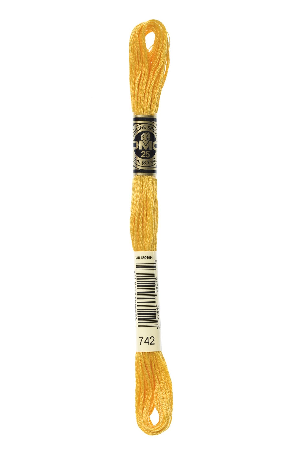 DMC Mouliné Stranded Cotton 742 Tangerine Light