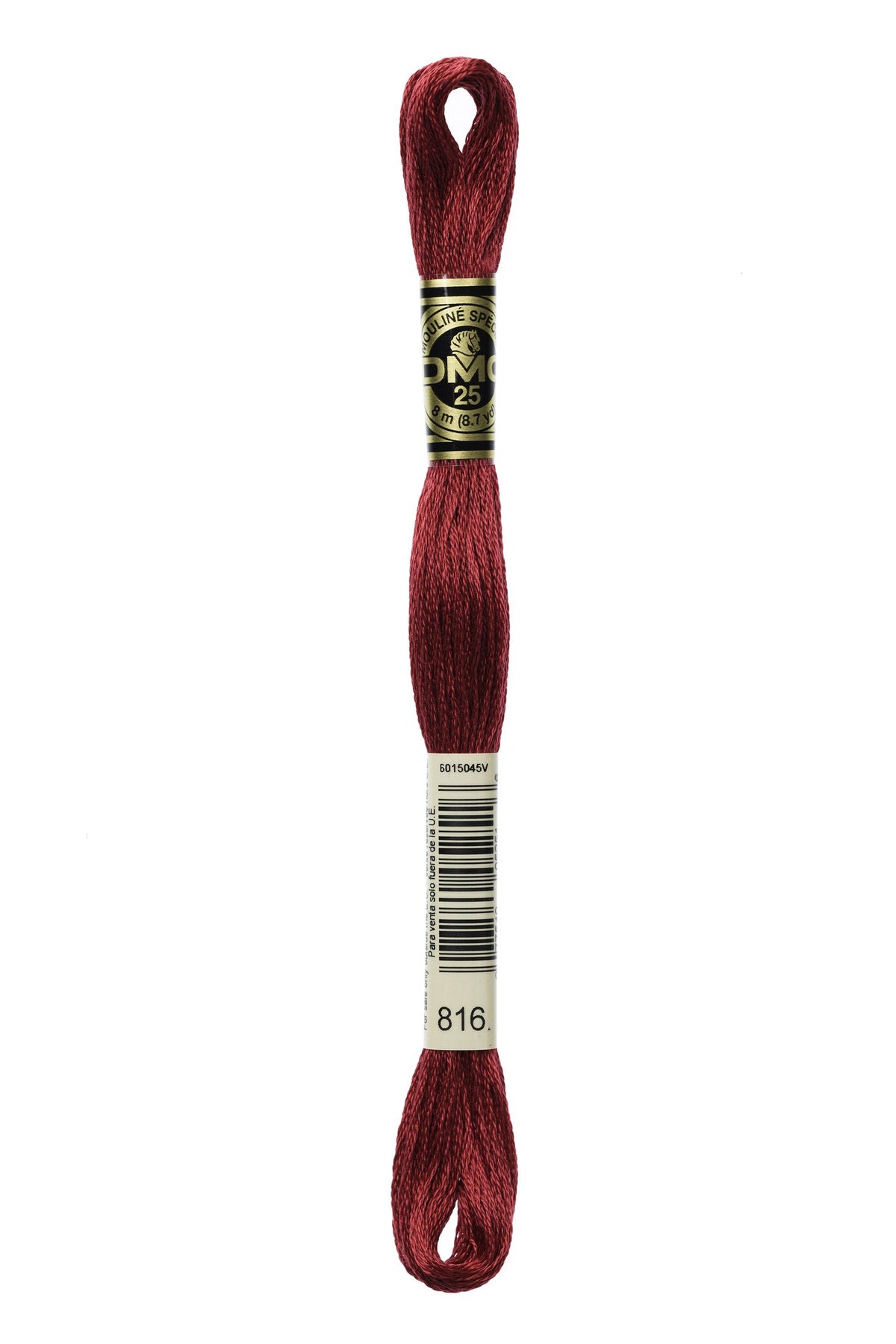 DMC Mouliné Stranded Cotton 816 Garnet