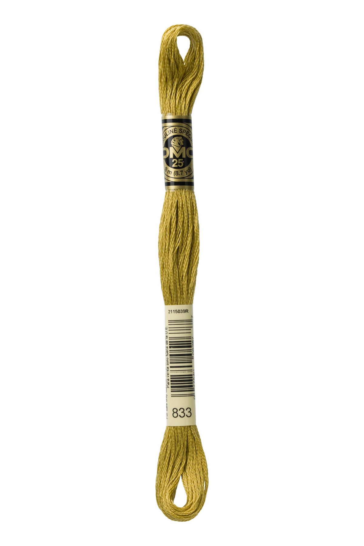 DMC Mouliné Stranded Cotton 833 Golden Olive Light
