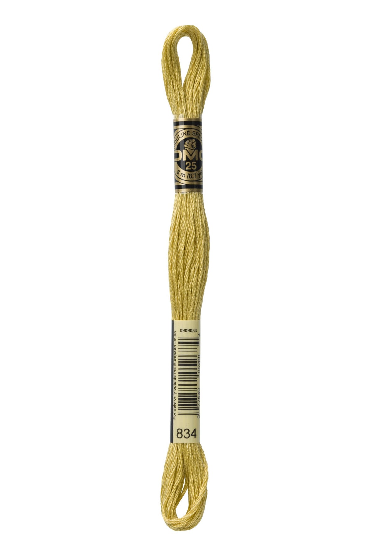 DMC Mouliné Stranded Cotton 834 Golden Olive Very Light