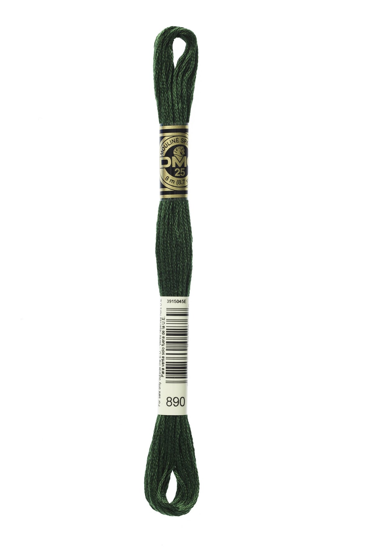 DMC Mouliné Stranded Cotton 890 Pistachio Green Ultra Very Dark
