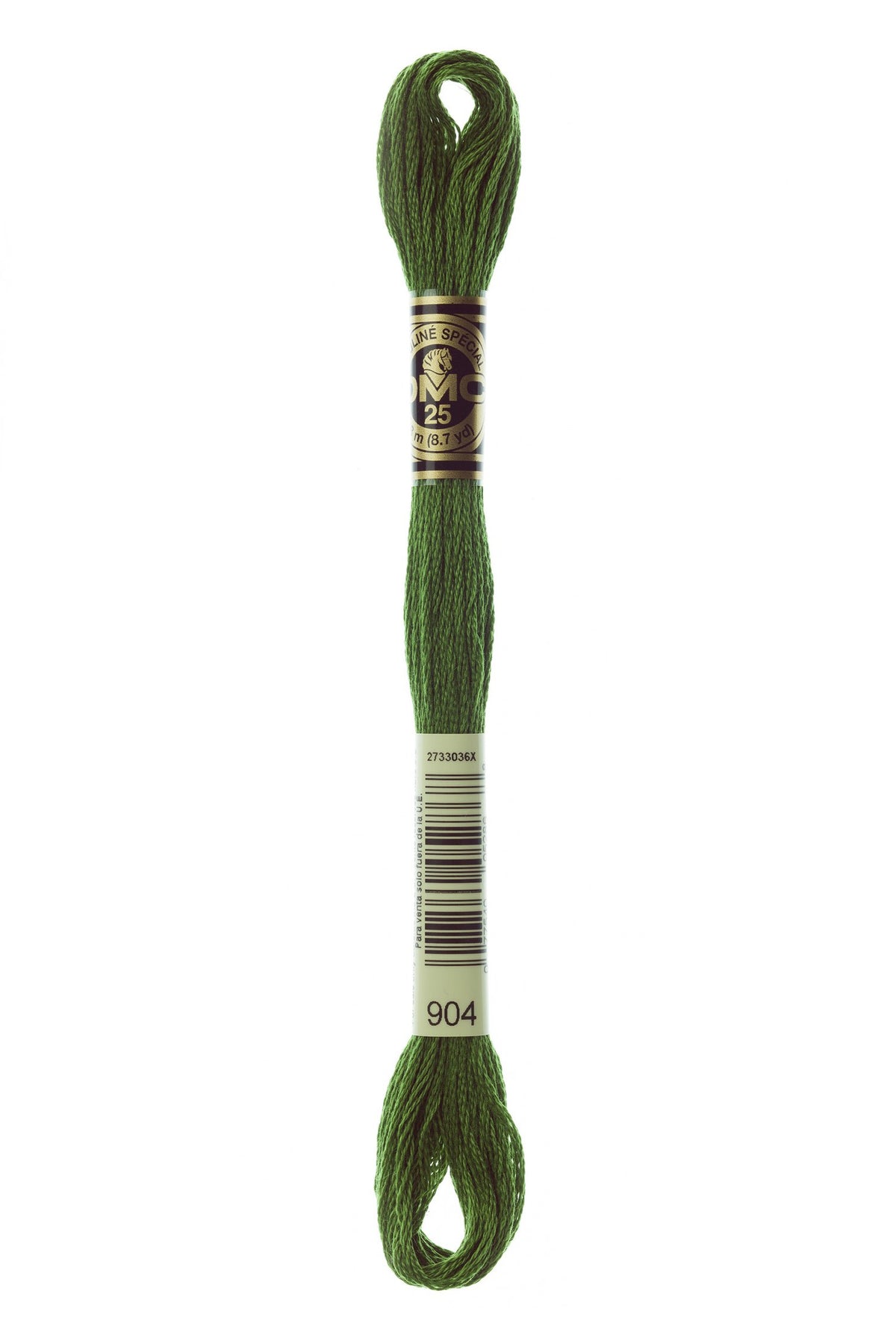 DMC Mouliné Stranded Cotton 904 Parrot Green Very Dark