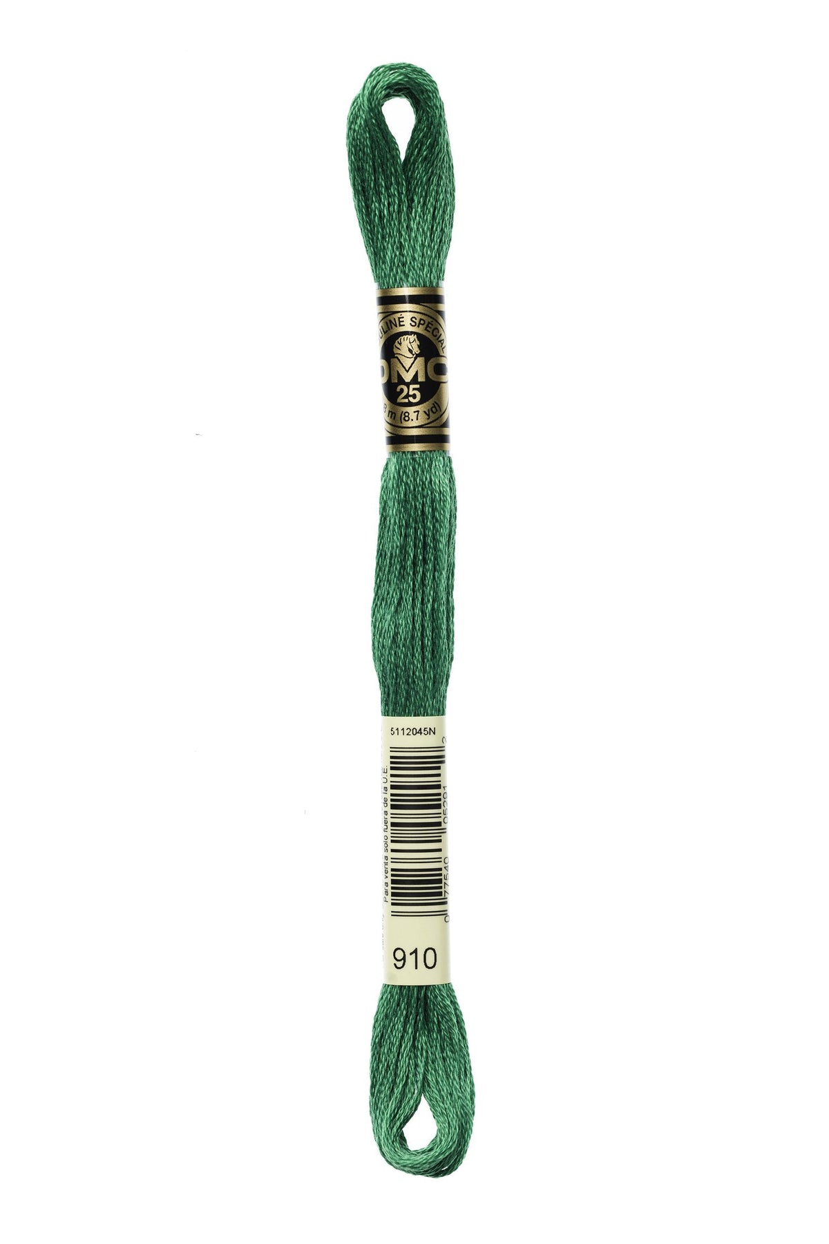 DMC Mouliné Stranded Cotton 910 Emerald Green Dark