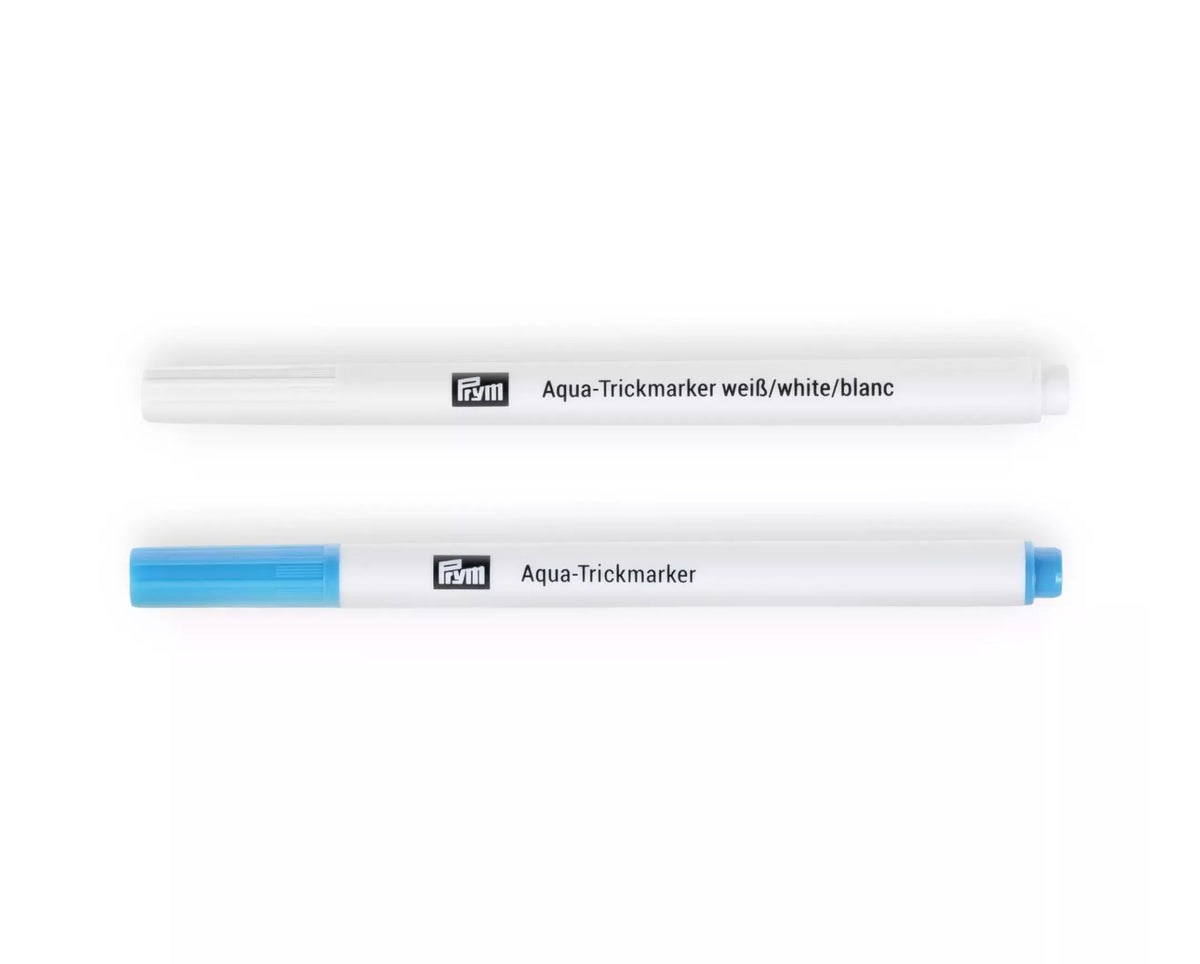 Prym Trick markers Aqua, water-erasable, Turquoise & White