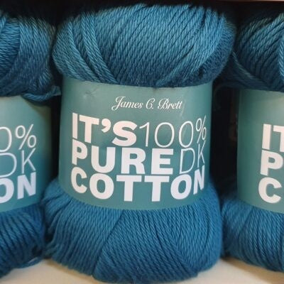 It's 100% Pure Cotton DK