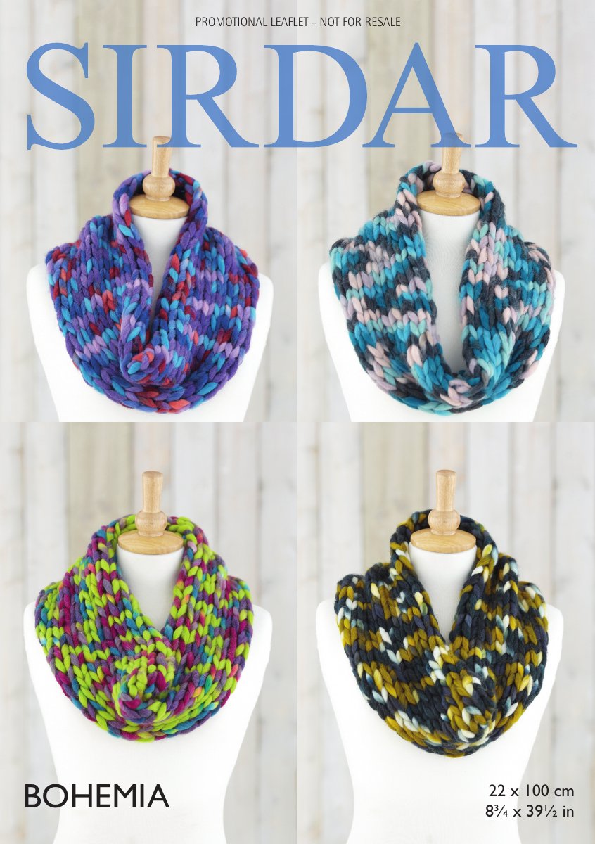 Sirdar 01924 Snood in Bohemia pattern cover