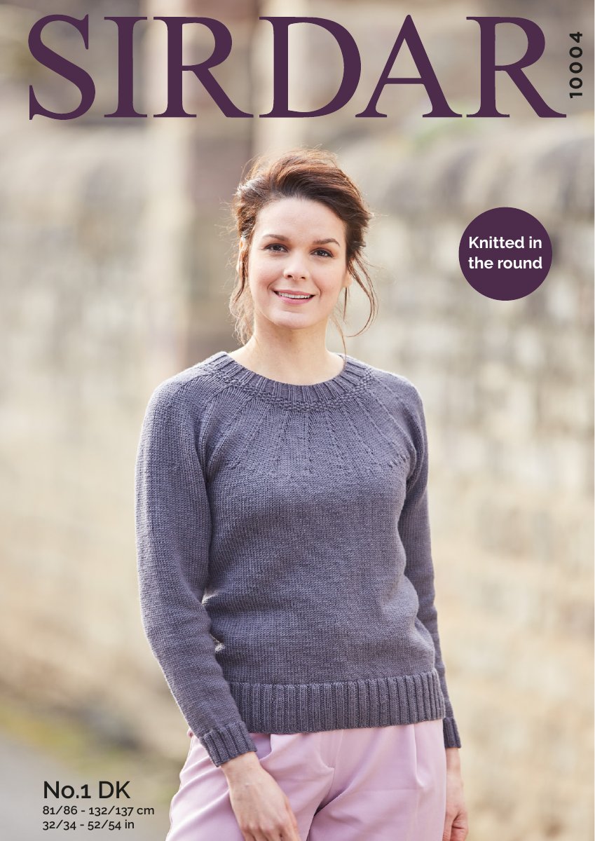 Sirdar 10004 Sweater in No.1 DK pattern cover
