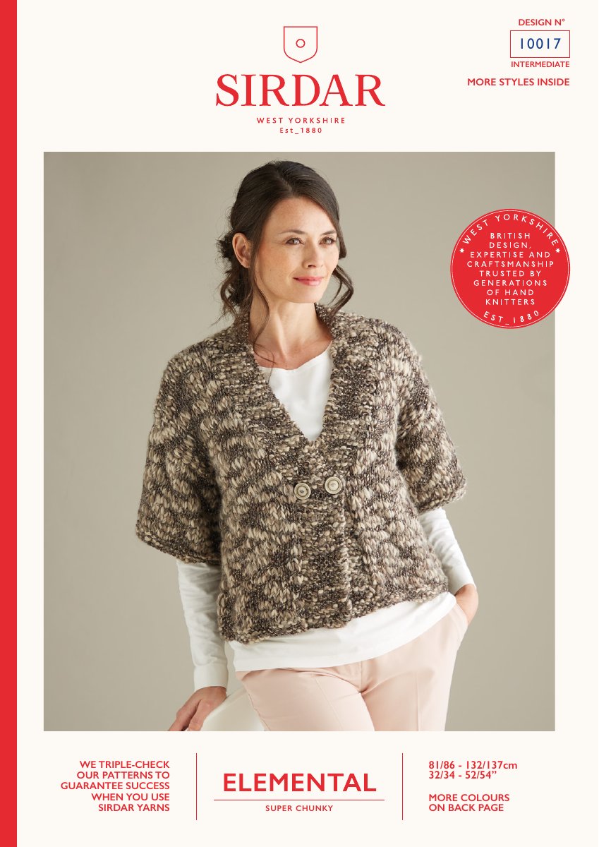 Sirdar 10017 Pattern in Elemental pattern cover