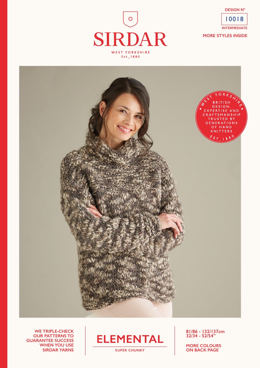 Sirdar 10018 Sweater in Elemental pattern cover