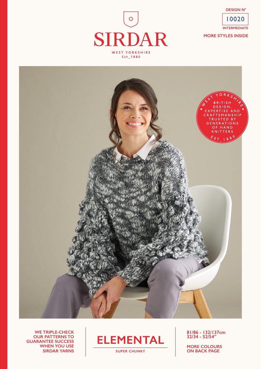 Sirdar 10020 Sweater in Elemental pattern cover