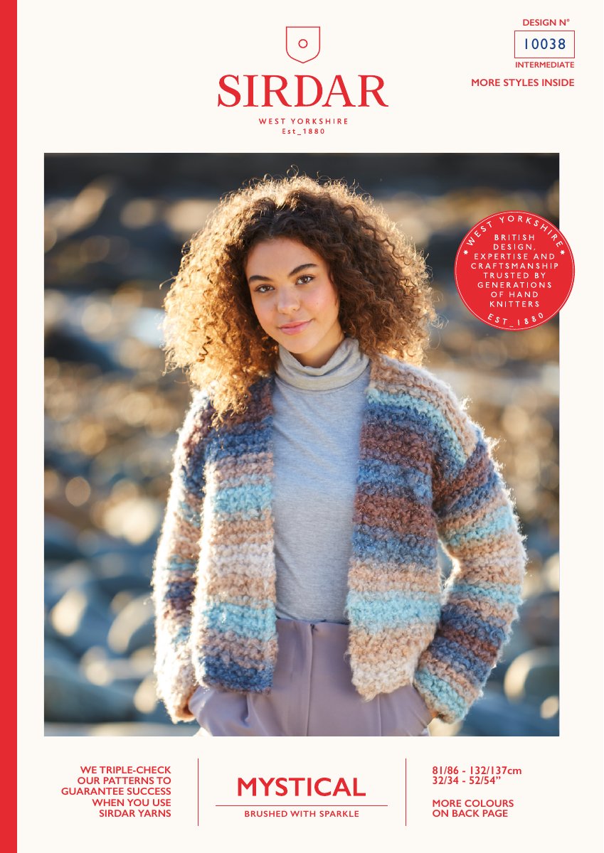 Sirdar 10038 Cardigan in Mystical pattern cover