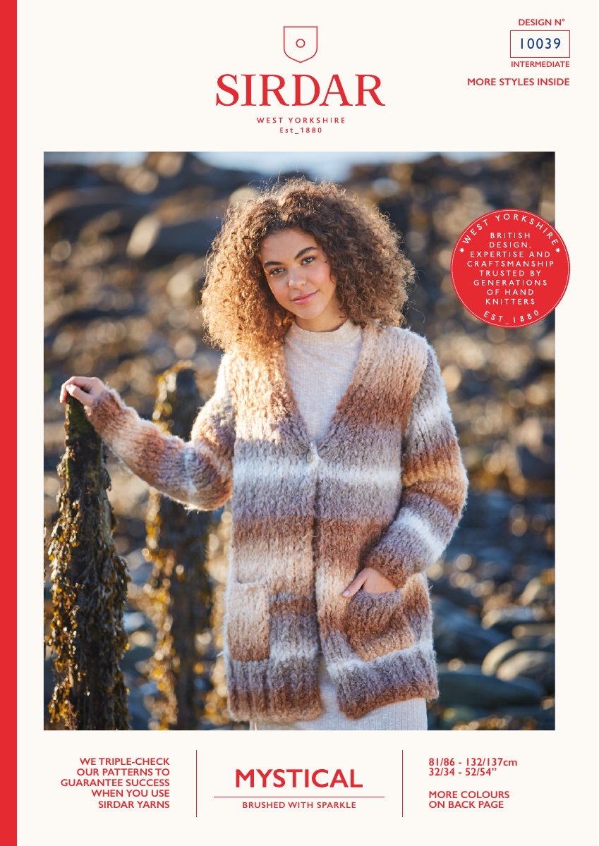 Sirdar 10039 Cardigan in Mystical pattern cover