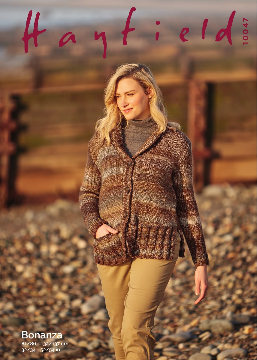 Hayfield 10047 Jacket in Bonanza pattern cover
