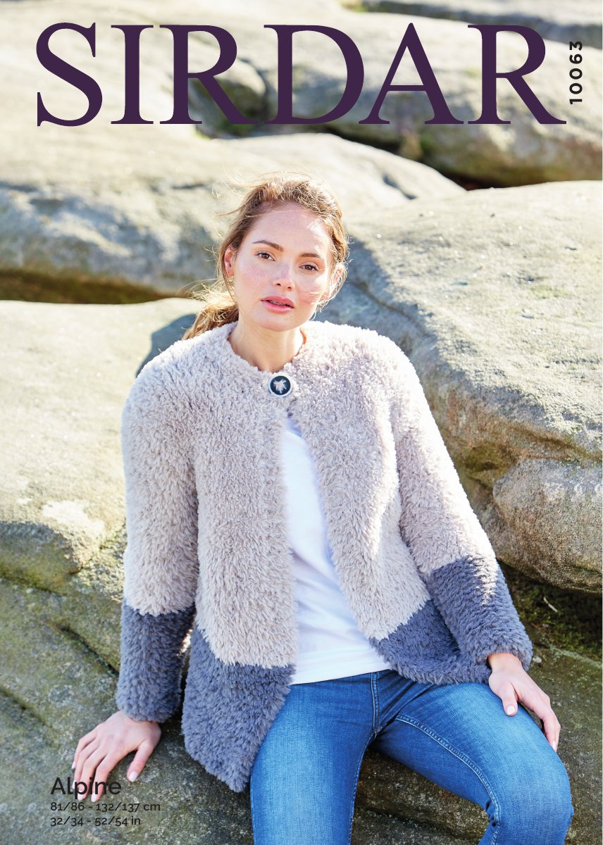Sirdar 10063 Jacket in Alpine pattern cover