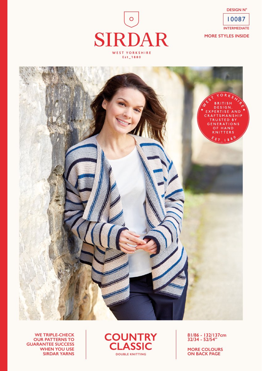 Sirdar 10087 Pattern in Country Classic DK pattern cover