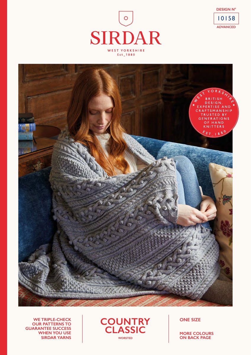 Sirdar 10158 Pattern in Country Classic Worsted pattern cover