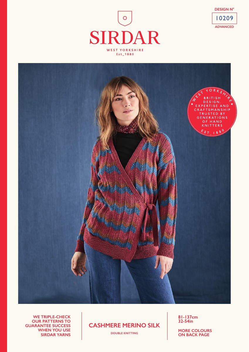 Sirdar 10209 Cardigan in Cashmere Merino Silk DK pattern cover