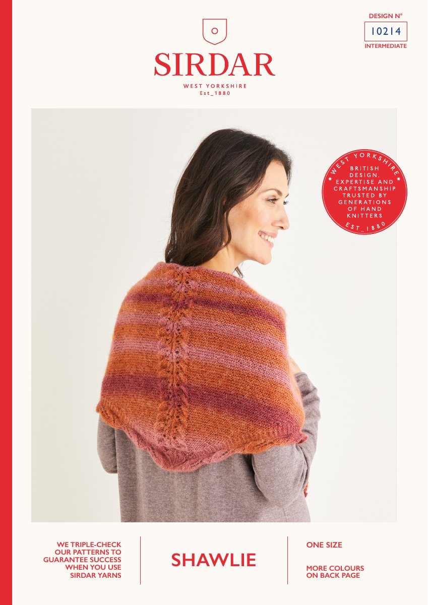 Sirdar 10214 Shawl in Shawlie pattern cover