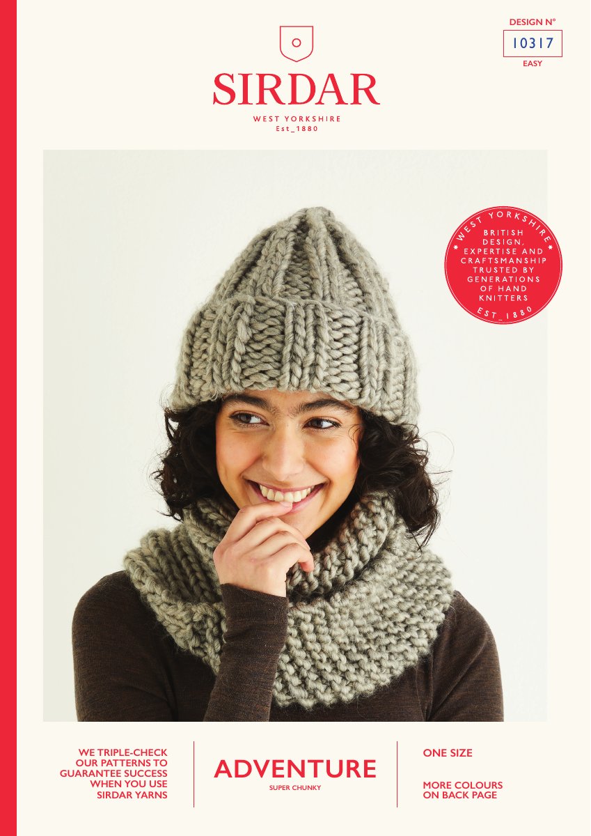Sirdar 10317 Sweater in Adventure Super Chunky pattern cover