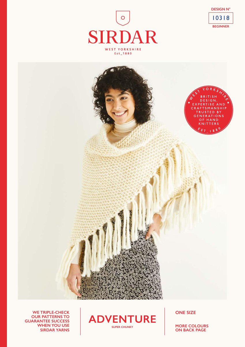 Sirdar 10318 Sweater in Adventure Super Chunky pattern cover