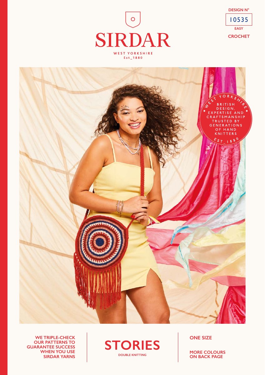 Sirdar 10535 Top in Stories DK pattern cover