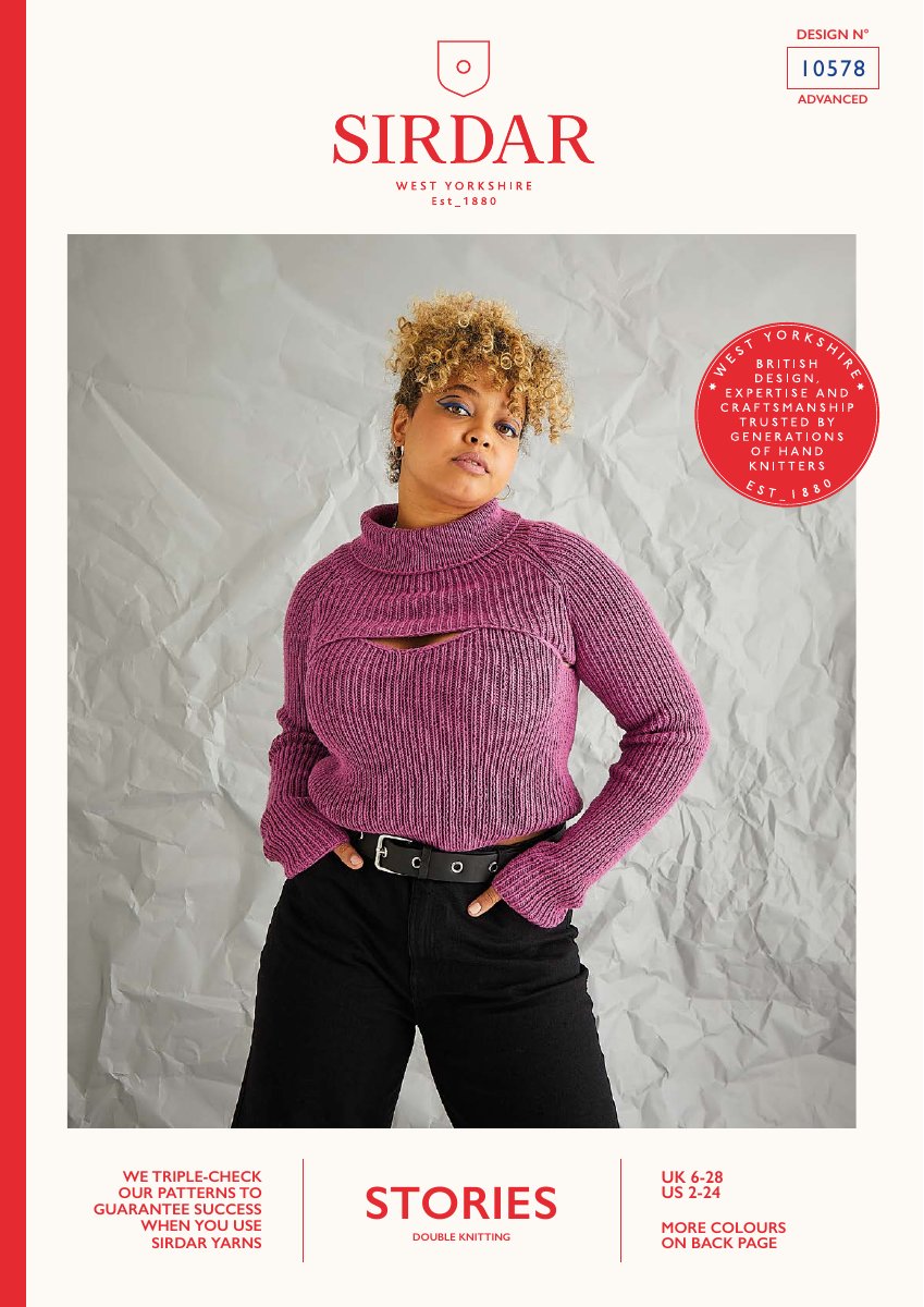 Sirdar 10578 Cardigan in Stories DK pattern cover