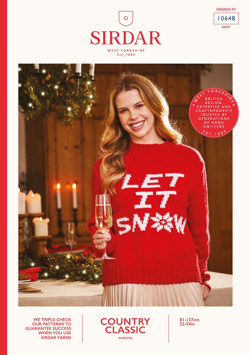 Sirdar 10648 Sweater in Country Classic Worsted pattern cover