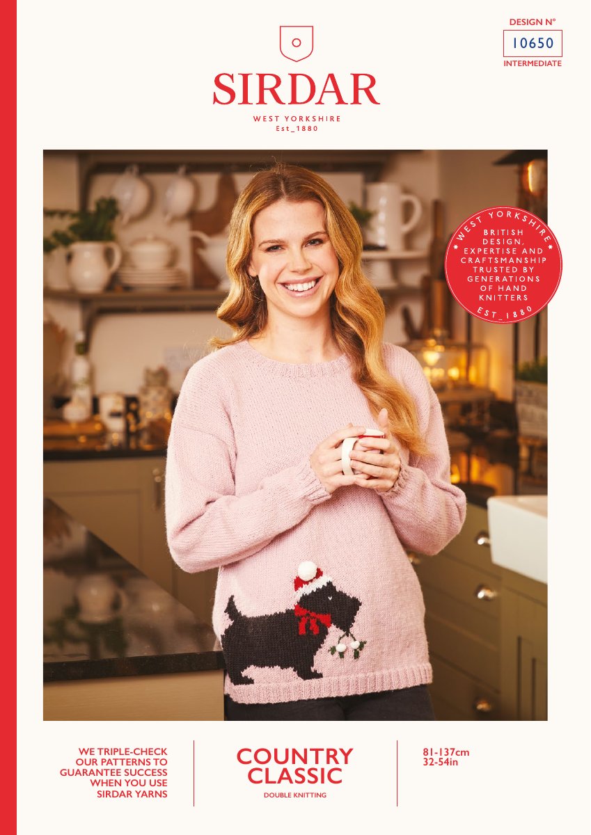 Sirdar 10650 Sweater in Country Classic DK pattern cover