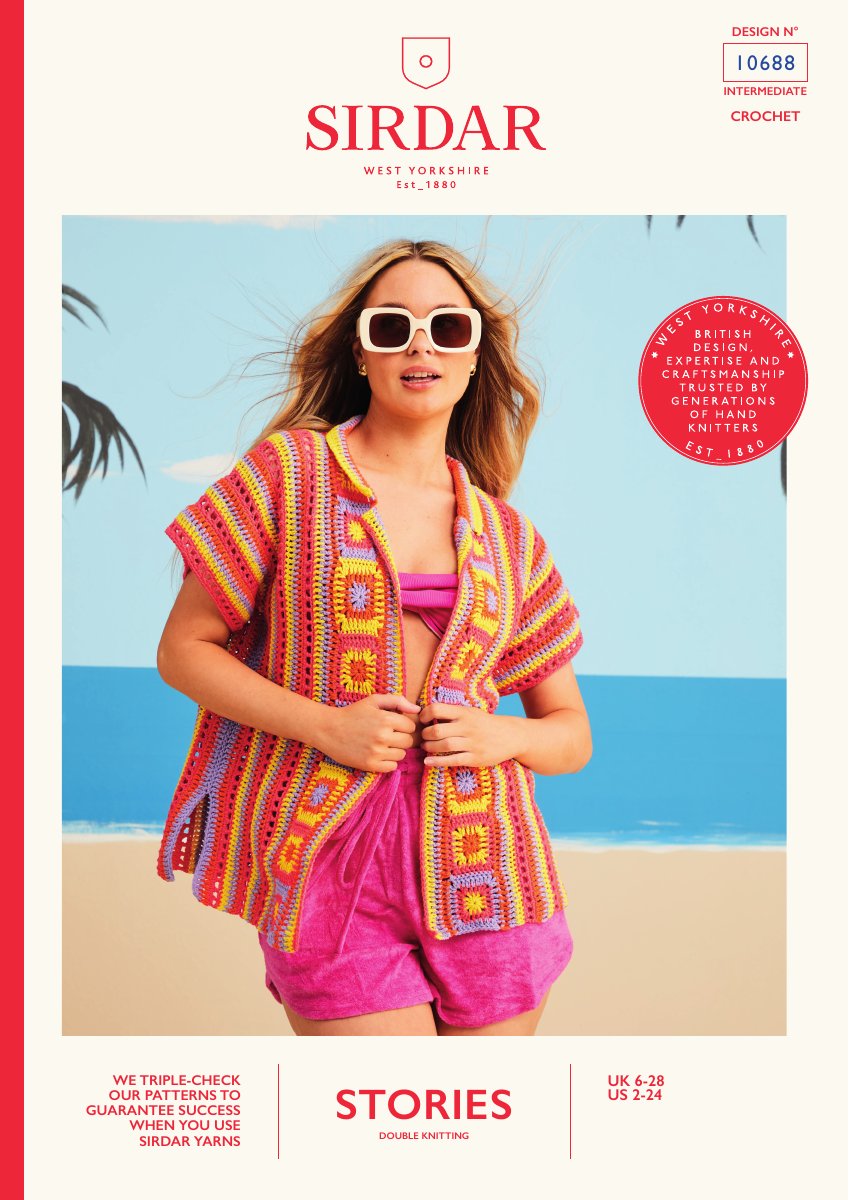 Sirdar 10688 Cardigan in Stories DK pattern cover