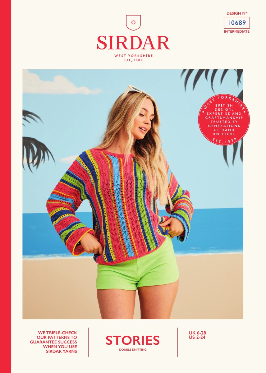 Sirdar 10689 Cardigan in Stories DK pattern cover