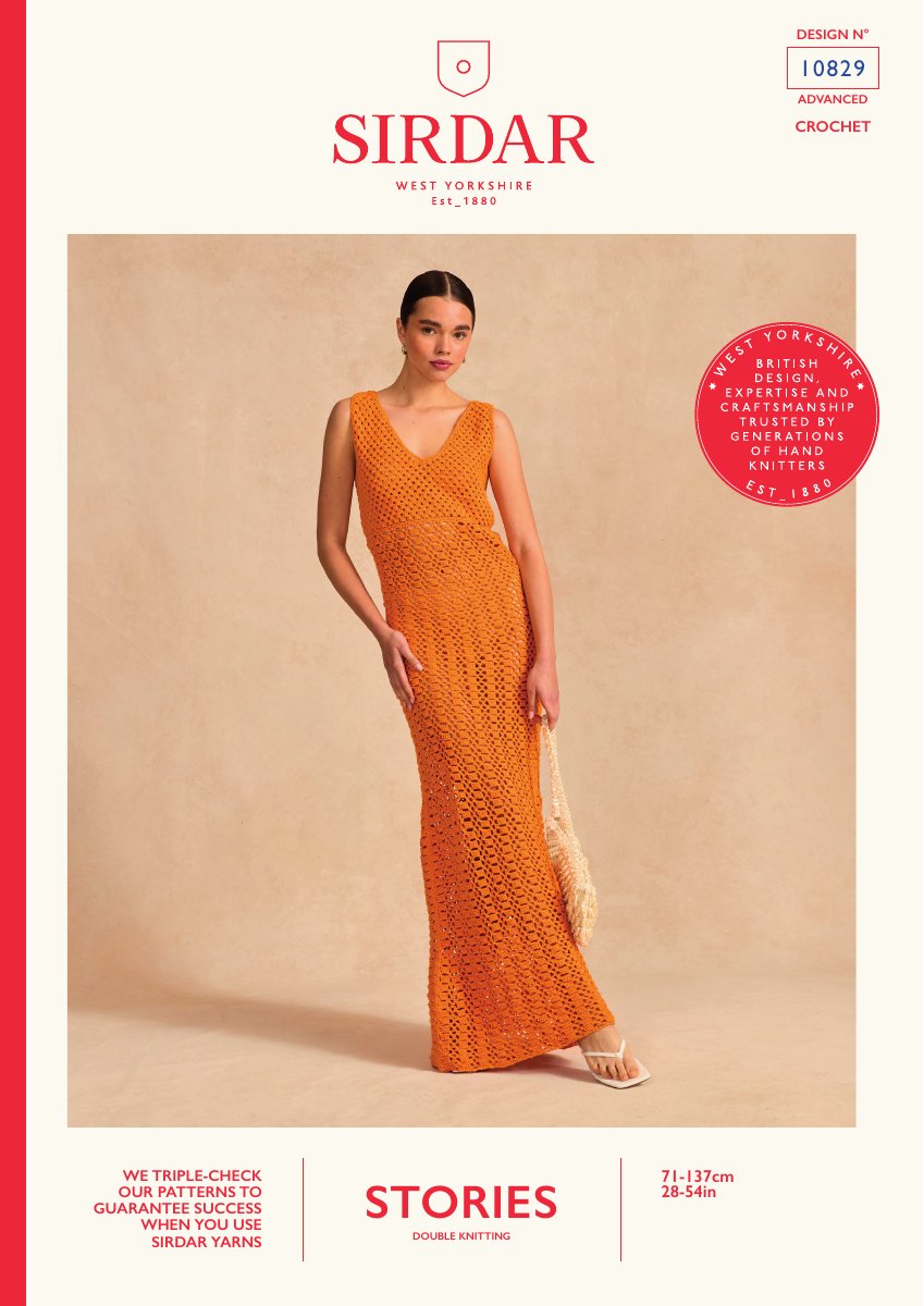 Sirdar 10829 Dress in Stories DK pattern cover