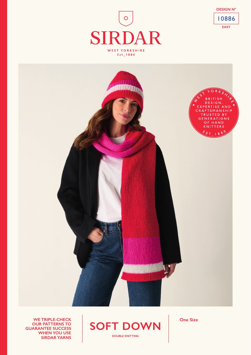 Sirdar 10886 Top in Soft Down DK pattern cover