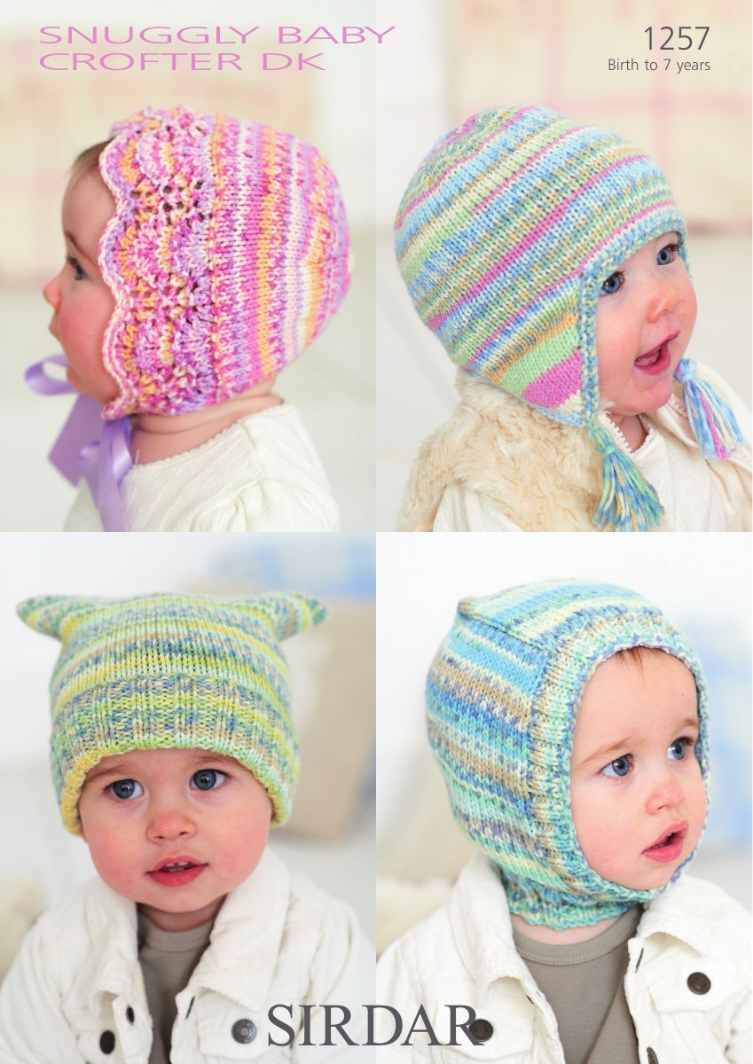 Sirdar 1257 Baby's/child's Hats in Snuggly Baby Crofter DK pattern cover