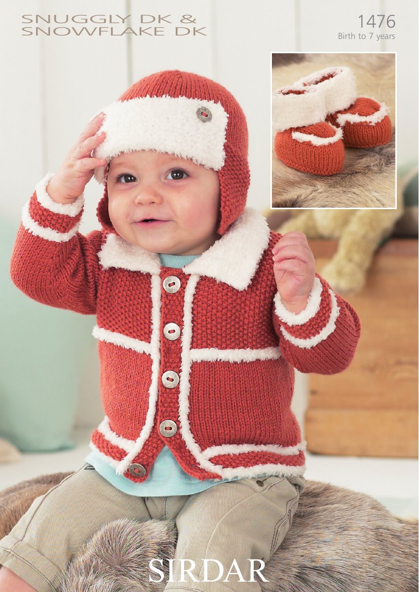 Sirdar 1476 Baby's & Child's Cardigan in Snuggly DK pattern cover