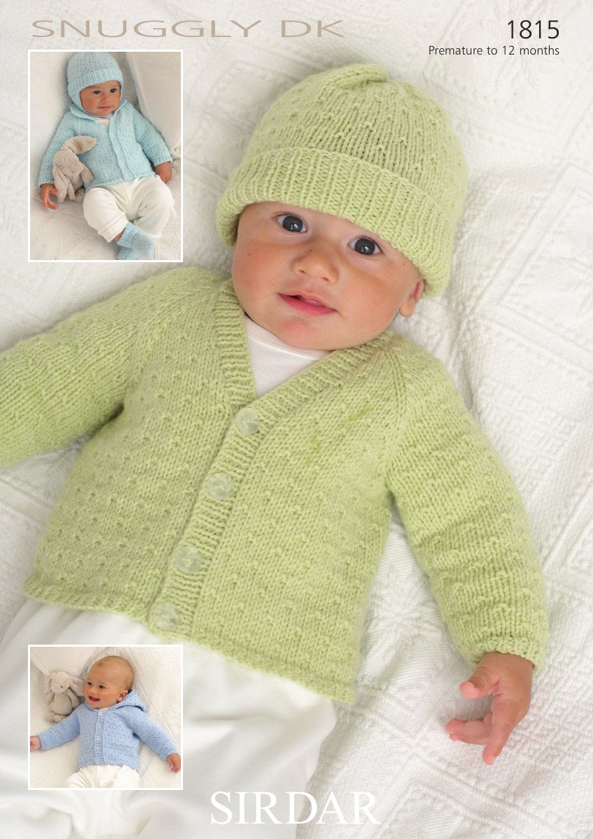 Sirdar 1815 Cardigans, Hats, Mittens & Bootees in Snuggly DK pattern cover
