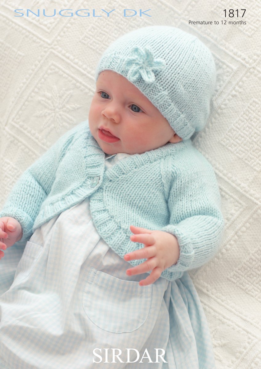 Sirdar 1817 Bolero Cardigan and Hat in Snuggly DK pattern cover
