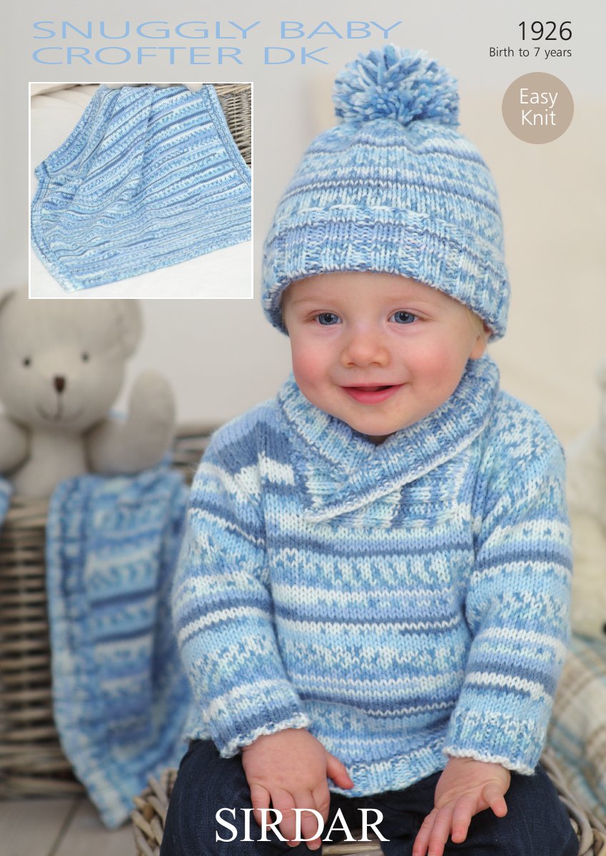 Sirdar 1926 Baby's & Child's Sweater in Snuggly Baby Crofter DK pattern cover